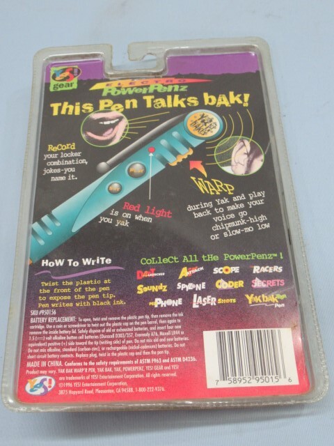■Yak Bak Warp'r レコーディングペン Electro PowerPenz おもちゃ 玩具 USED 92311■！！の画像5