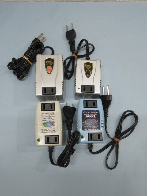 4 piece set **Kashimura/KODEN TI-35/TB-130W etc. foreign use transformer Kashimura step down transformer USED 92646**!!