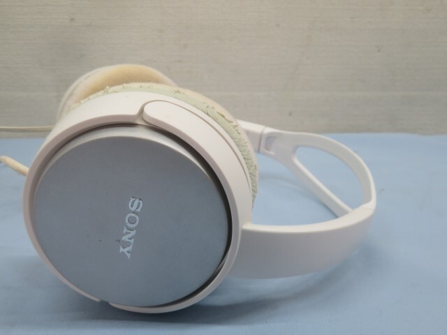 ■SONY MDR-XD150 ヘッドホン ホワイト ソニー 密閉ダイナミック型 ヘッドフォン 動作品 92196■！！_画像2