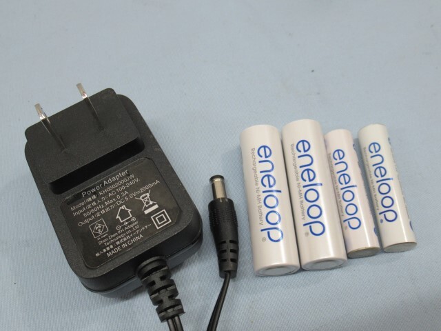 ■AZREX AX-010 V2 マルチチャージャー バッテリー充電器 アダプター ニッケル電池4本付き 動作品 92373■！！_画像10