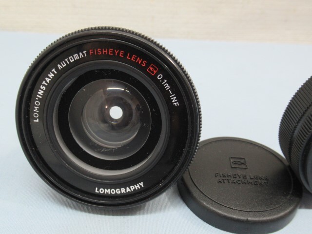 3個セット★LOMOGRAPHY FISHEYE-LENS 0.1～INF カメラレンズ WIDE-ANGELE LENS 0.3～INF/CLOSE-UP LEN 10cm ロモグラフィー USED 92313★！の画像2