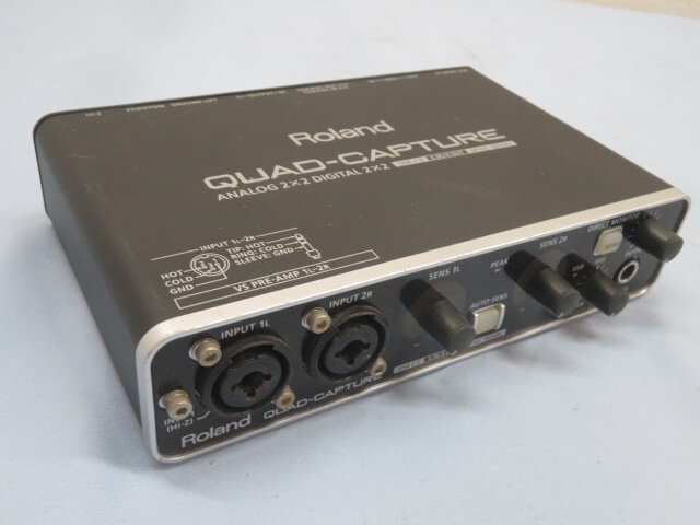 ★Roland UA-55 QUAD-CAPTURE オーディオインターフェイス ANALOG 2×2 DIGITAL 2×2 ローランド USED 92505★！！_画像1