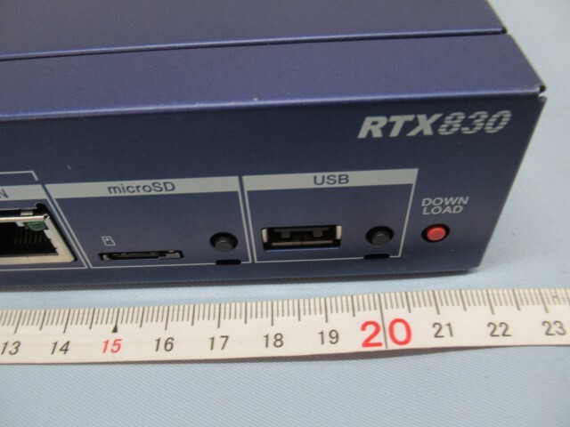 ★YAMAHA RTX830 ギガアクセスVPNルーター ヤマハ 電源コード付き USED 92679★！！_画像9