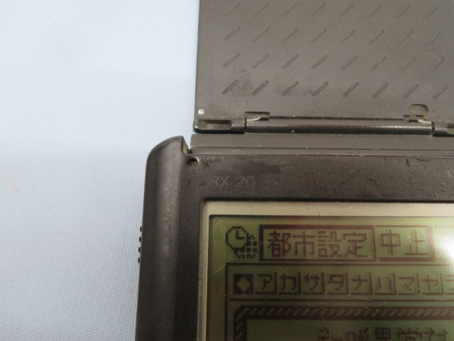 ■CASIO RX-20 電子手帳 カシオ タッチペン 電池付き ジャンク 92724■！！_画像10