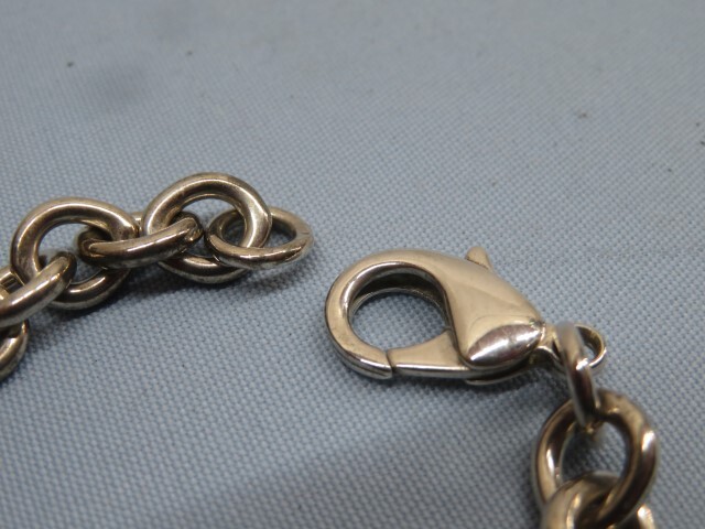 925/STERLINGSILVER★Tiffany＆Co. ブレスレット ハートタグ PLEASE RETURN TO 重量24g ティファニー スターリングシルバー 92841★！！_画像3