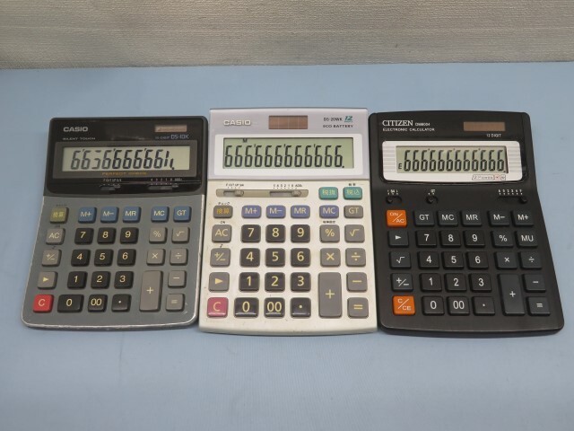 10台セット★SHARP/CASIO/CITIZEN LC-104/EL-8146 電卓 ELECTRONIC CALCULATOR シャープ カシオ シチズン 大量 ジャンク USED 92836★！！の画像6