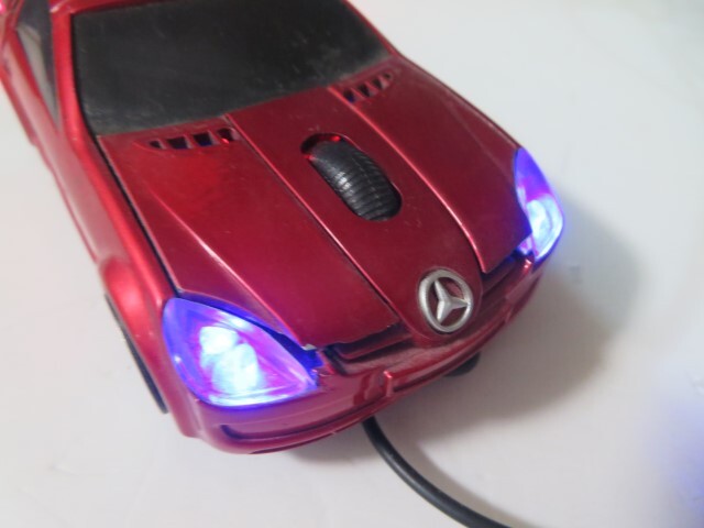 ■Mercedes-Benz USB式マウス レッド メルセデスベンツ PCマウス 動作品 92934■②！！の画像2