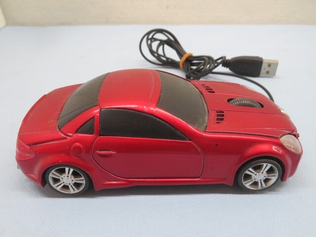 ■Mercedes-Benz USB式マウス レッド メルセデスベンツ PCマウス 動作品 92934■②！！の画像4