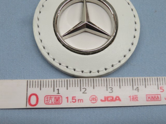 ■Mercedes-Benz キーホルダー ホワイト メルセデスベンツ キーリング ポーチ 元箱付き 92928■！！_画像5