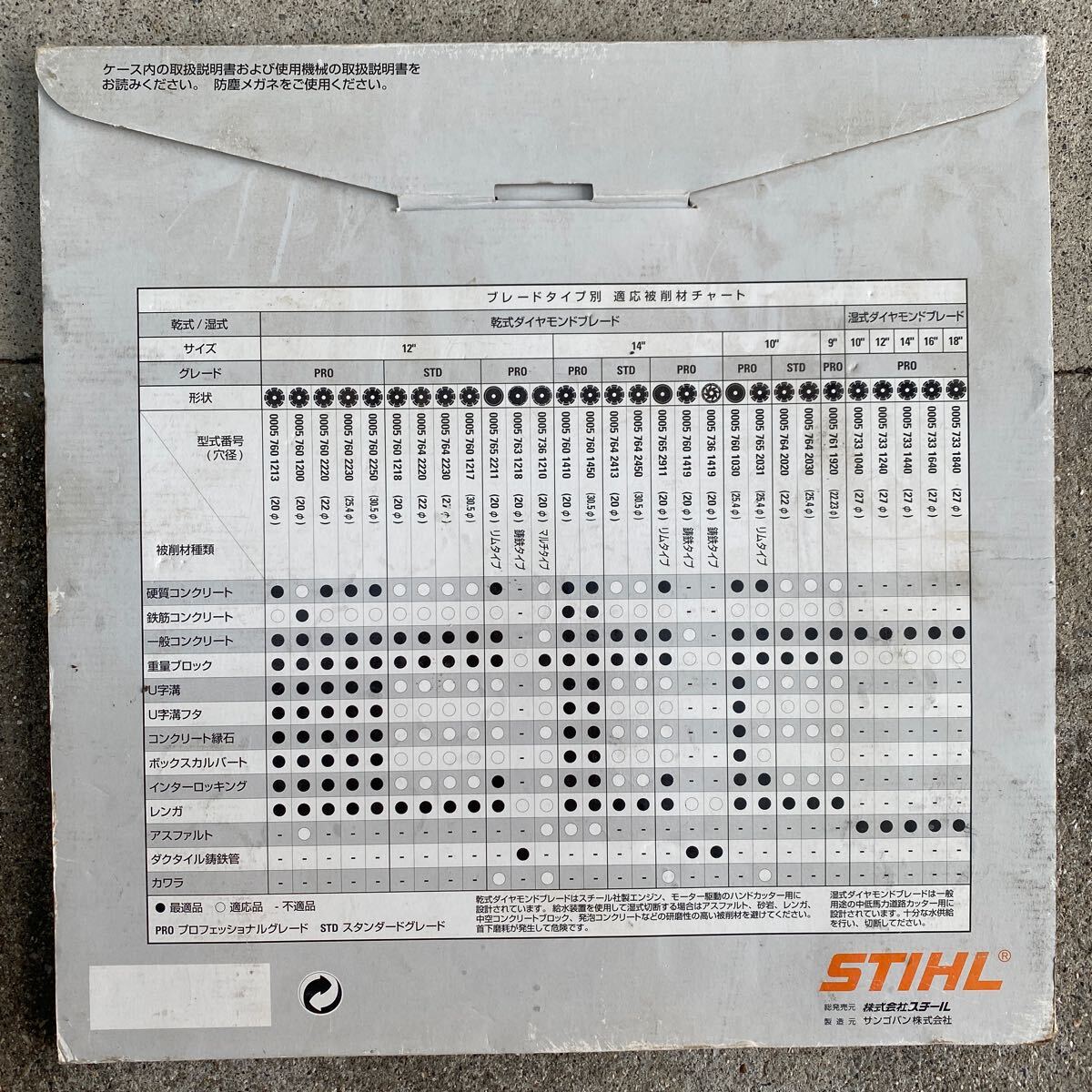 スチール　STIHLダイヤモンドカッター 乾式 新品未使用_画像2