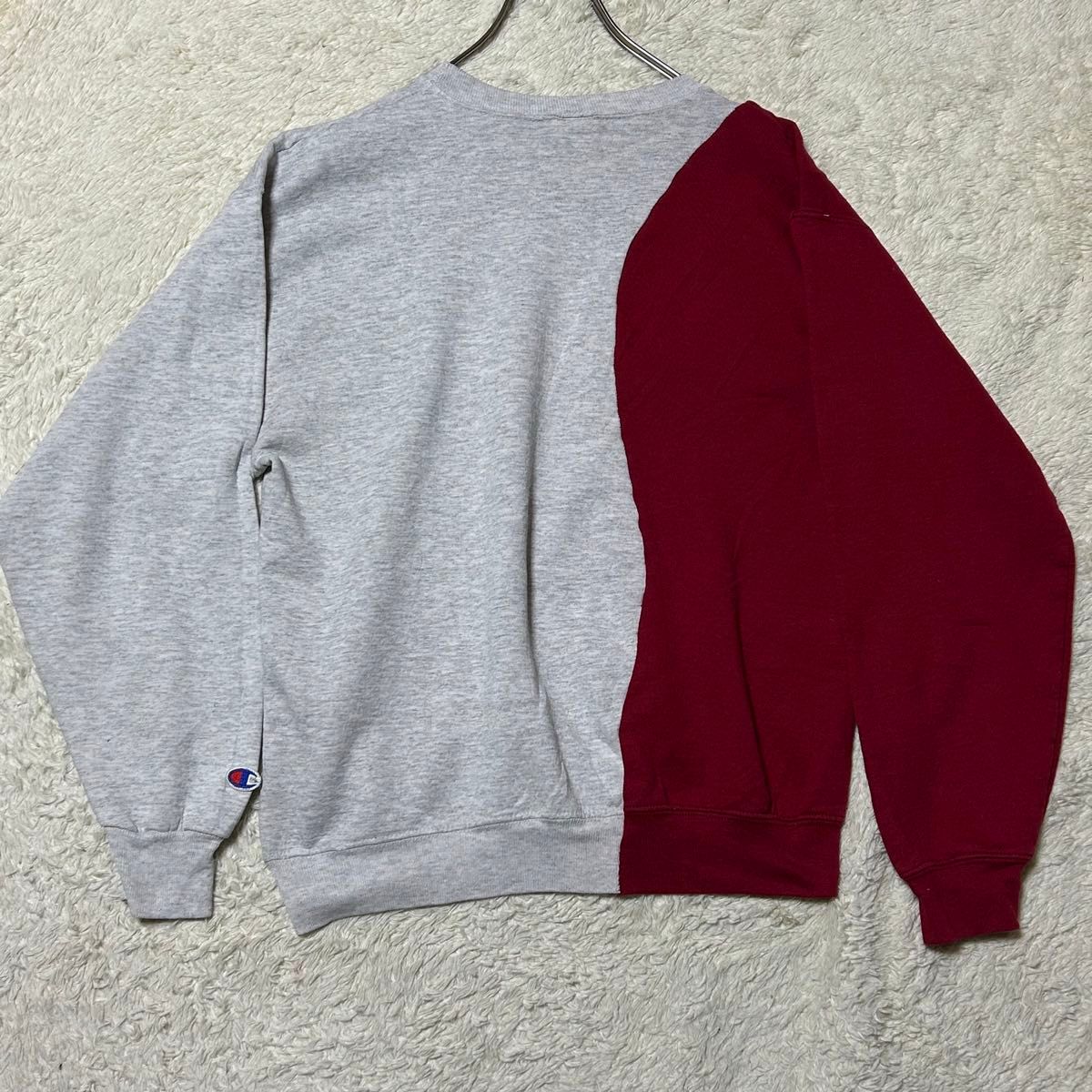 90s 刺繍青タグ後期 チャンピオン スウェット アシンメトリー 90s 刺繍青タグ後期 チャンピオン スウェット アシンメトリー