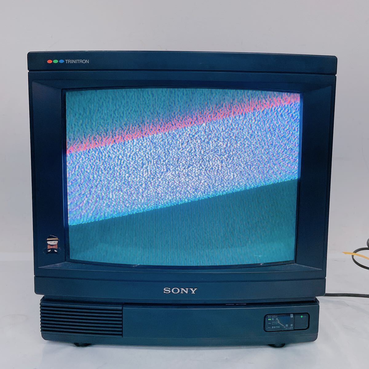 3B033 SONY ソニー TRINITRON トリニトロン KV-14GV1 テレビ TV 昭和レトロ 通電確認済の画像6