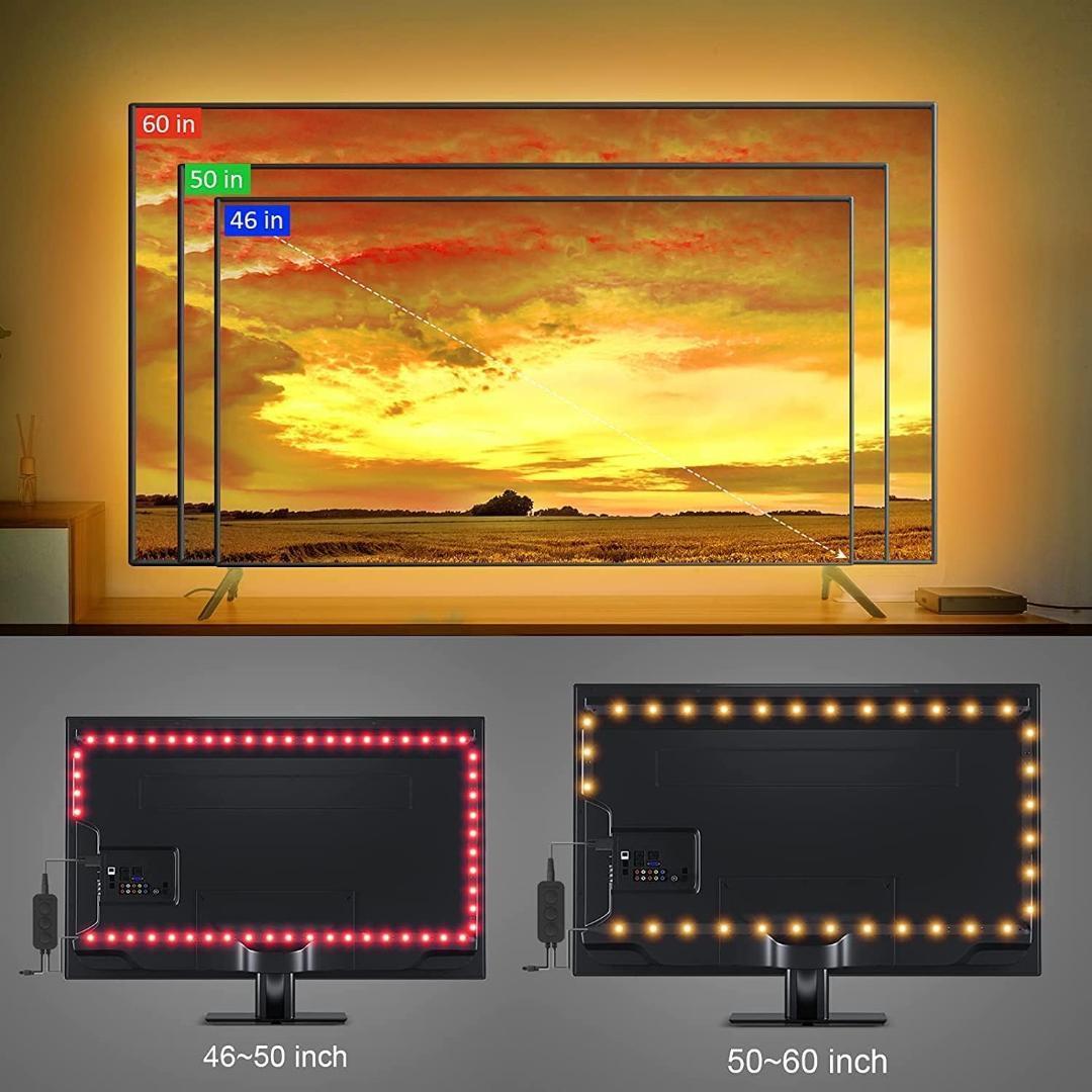 【新品・送料無料】TVテレビバックライト LEDテープライト テレビ照明 3M USB リモコン付_画像7
