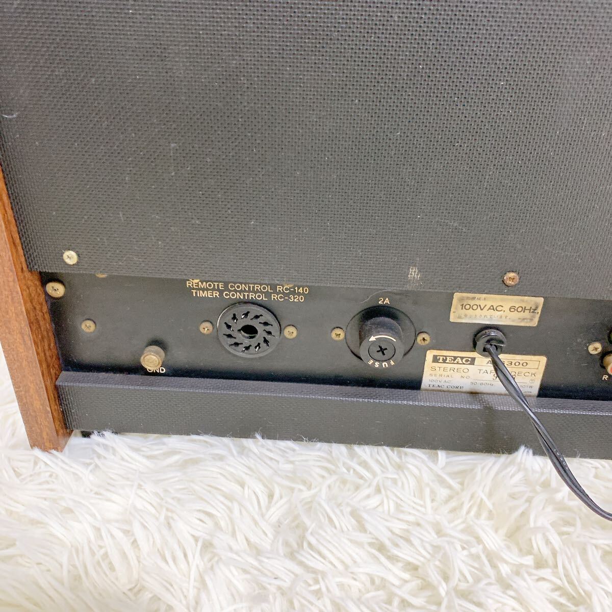 TEAC Teac A-6300 open reel deck electrification has confirmed audio equipment Junk stereo 