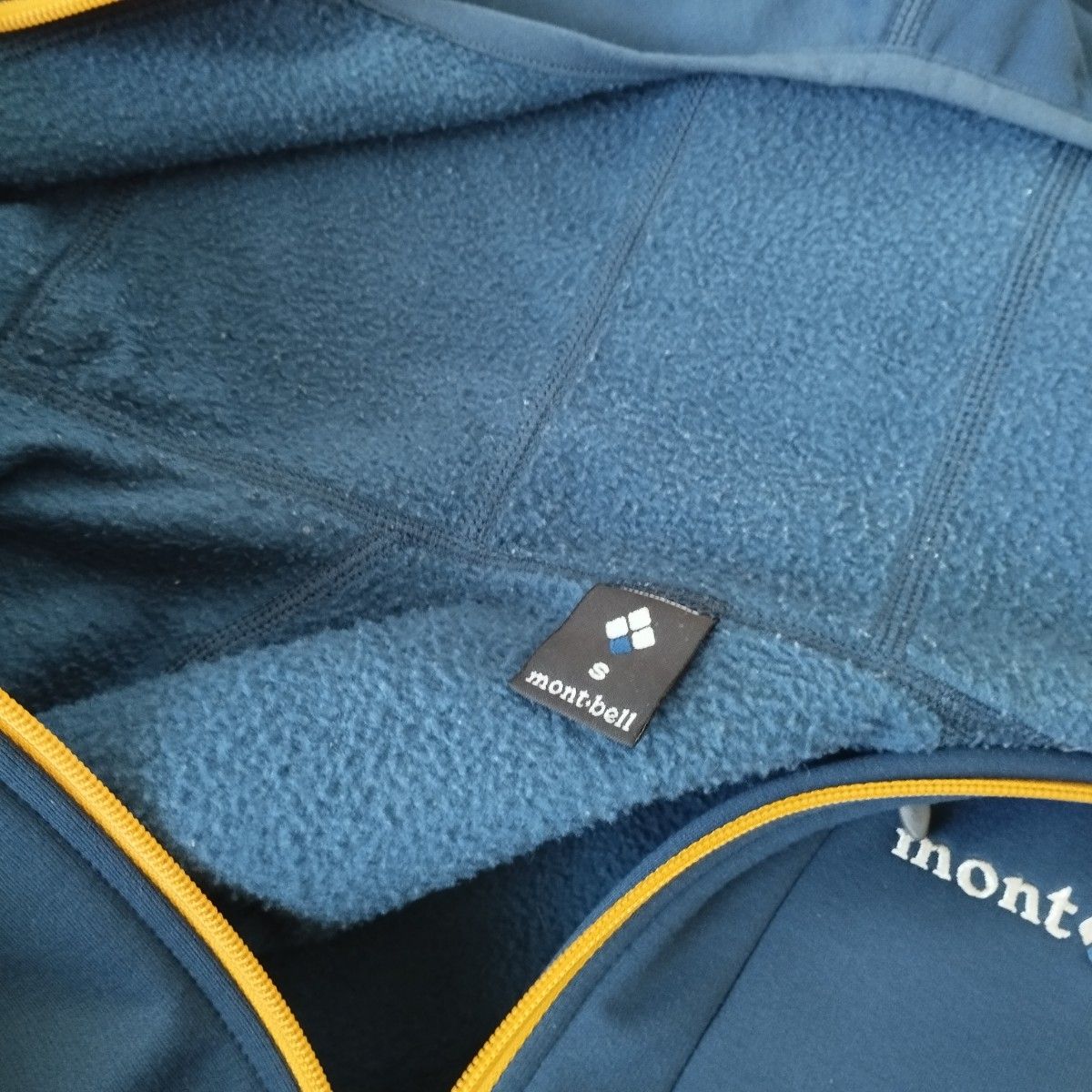 良品◆モンベル　トレールアクションパーカ　メンズ　S　1422　ジャケット パーカー mont-bell　ネイビー　青