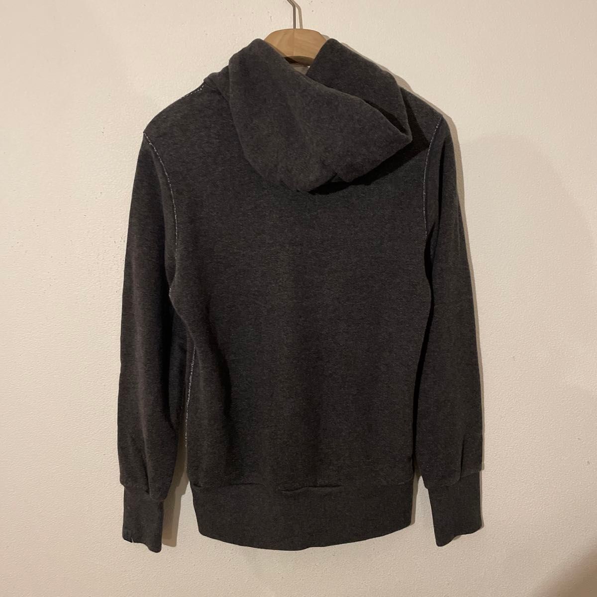 LOOPWHEELER KNITWEAR SMALL パーカー　プルオーバー　前V やわらかい生地