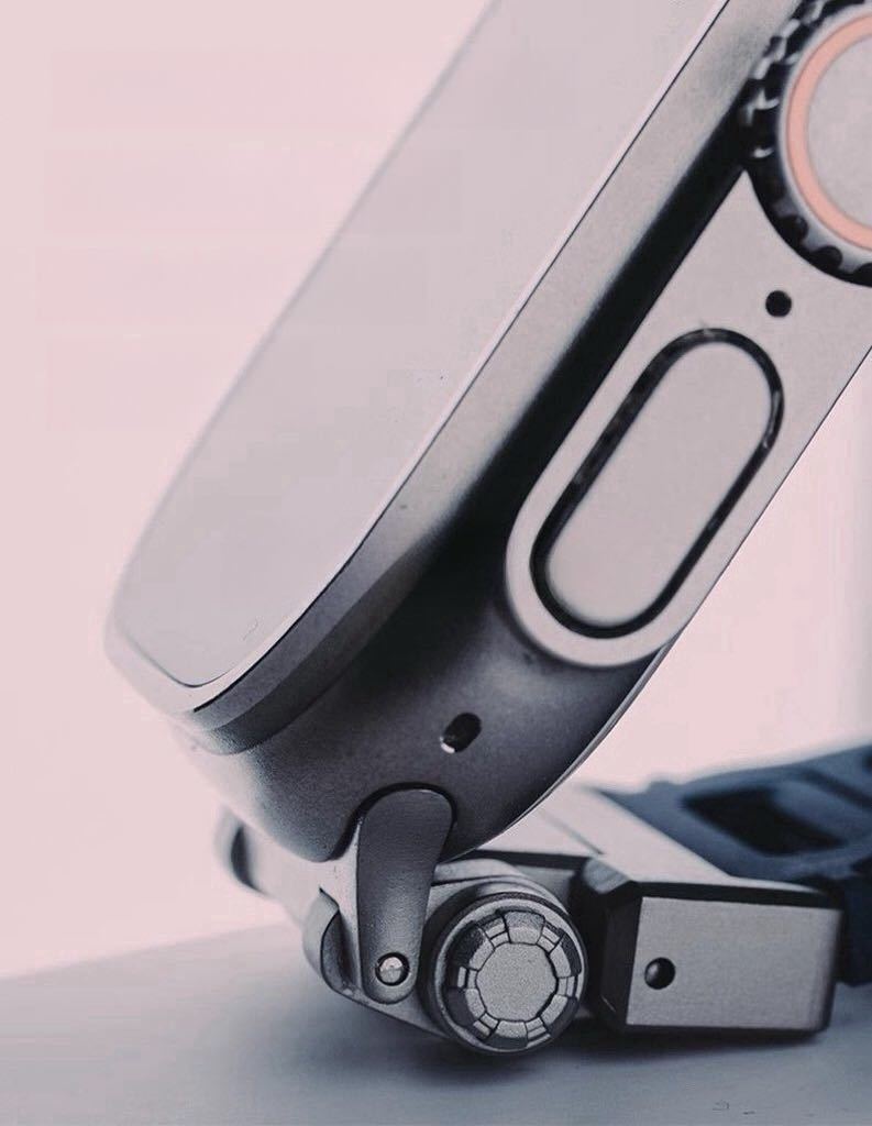 Apple watch アップルウォッチ バンド ベルト シリコーン　高品質316L ステンレス　メカデザイン_画像5