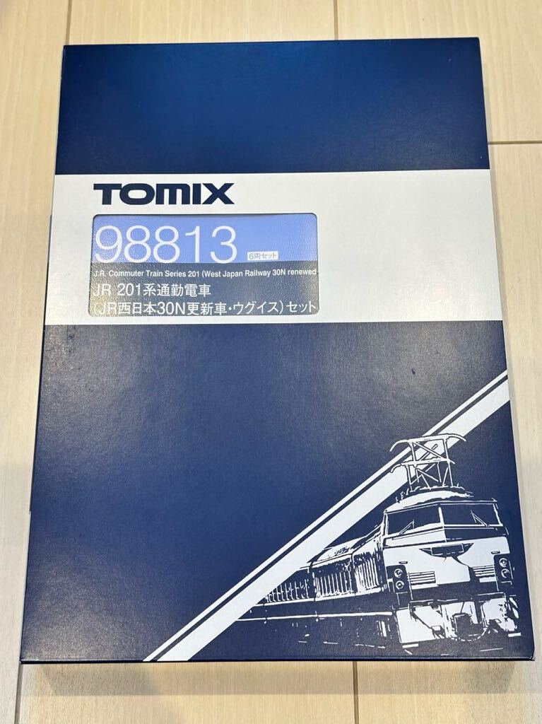 加工品　TOMIX JR201系通勤電車(JR西日本30N更新車・ウグイス)_画像1