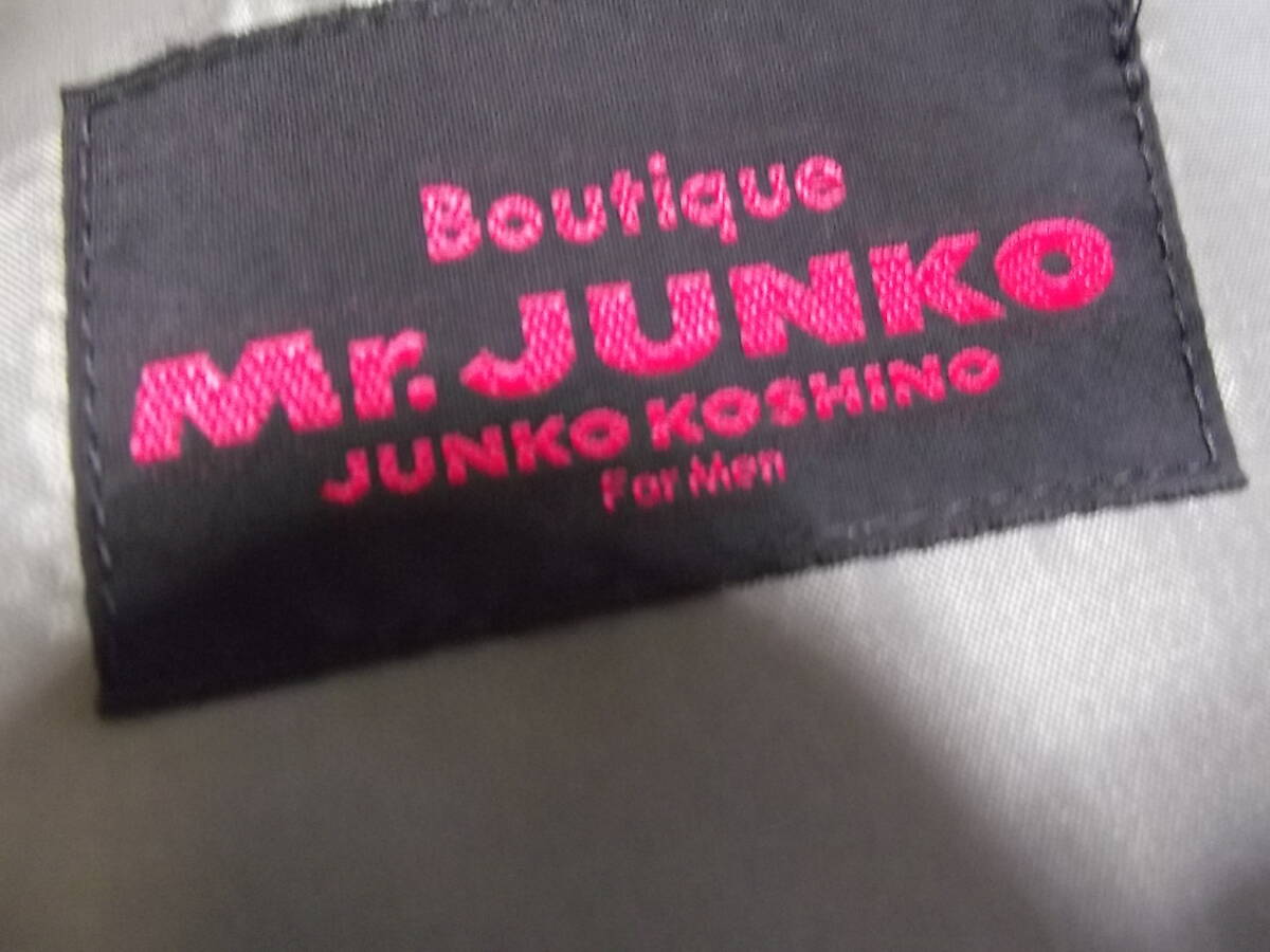 まとめて即決！ブティック　ミスタージュンコ Mr.junko　ジュンココシノ　日本製　グレーストライプ　シングルスーツ　上下セットK7_画像2