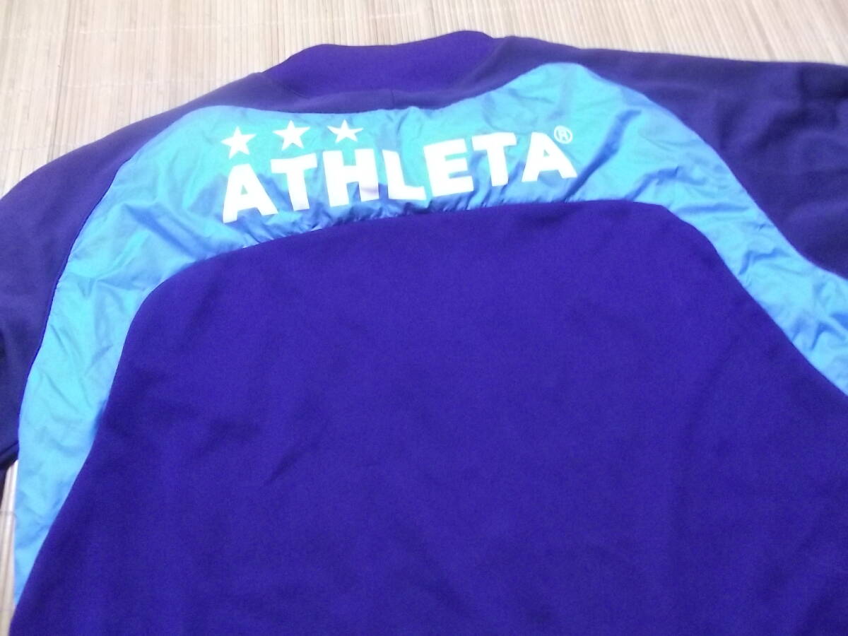 まとめて即決！アスレタ　ATHLETA　紺　長袖シャツ　フットサル　サッカー_画像2