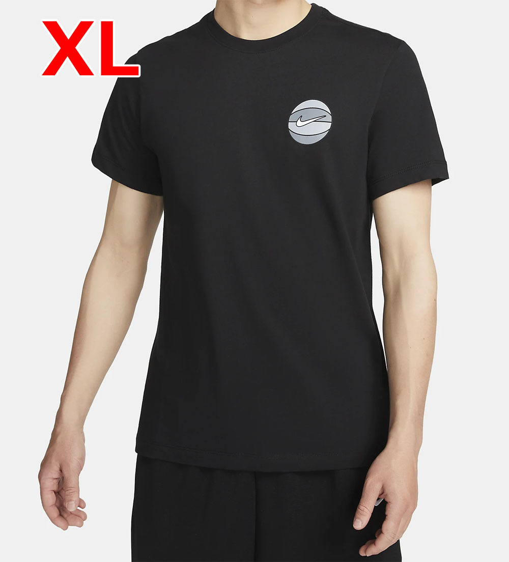 【新品・送料無料】 XL NIKE メンズバスケットボールTシャツDri-FIT FD0047-010 ブラック黒 ナイキTEE_画像1