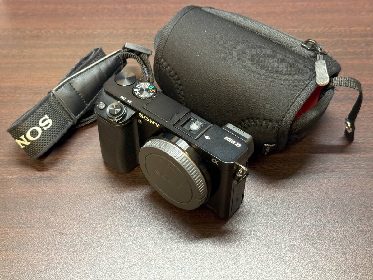 美品 SONY α6000 ボディ ミラーレス一眼 ILCE-6000/B（ブラック）正常動作品