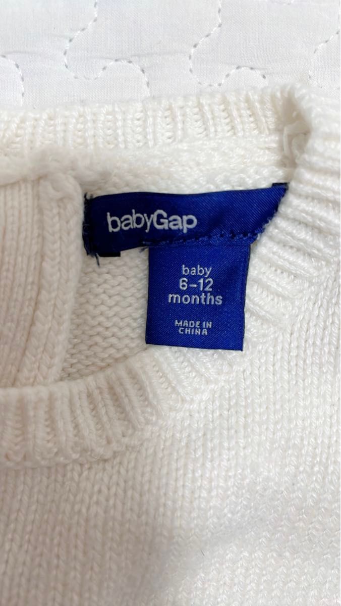 Baby Gap ニットチュールワンピース　半袖　6-12month 70〜80サイズ相当　ベビー　赤ちゃん