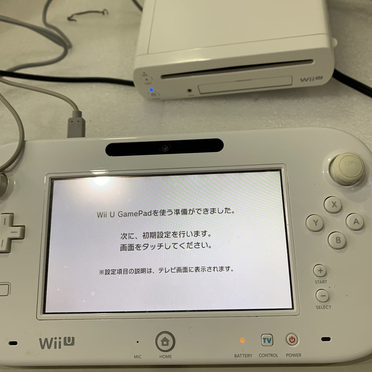 QW3572 WiiU本体 プレミアムセット（WUP-S-WAFC/白） Wii U 現状品 欠品有る 0222の画像7