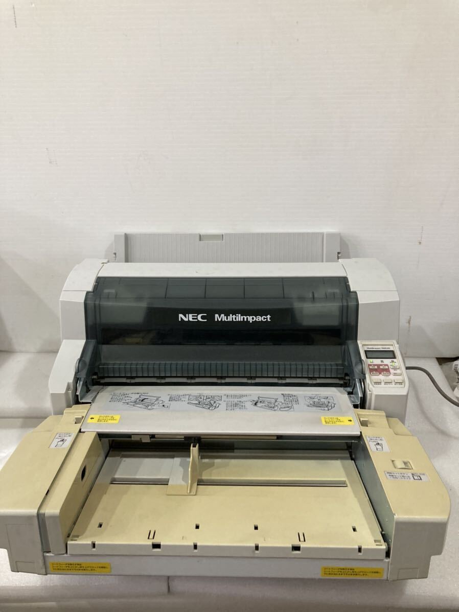 YK8059 NEC/ドットインパクトプリンター MultiImpact 700XAN 通電確認済 現状品 1110