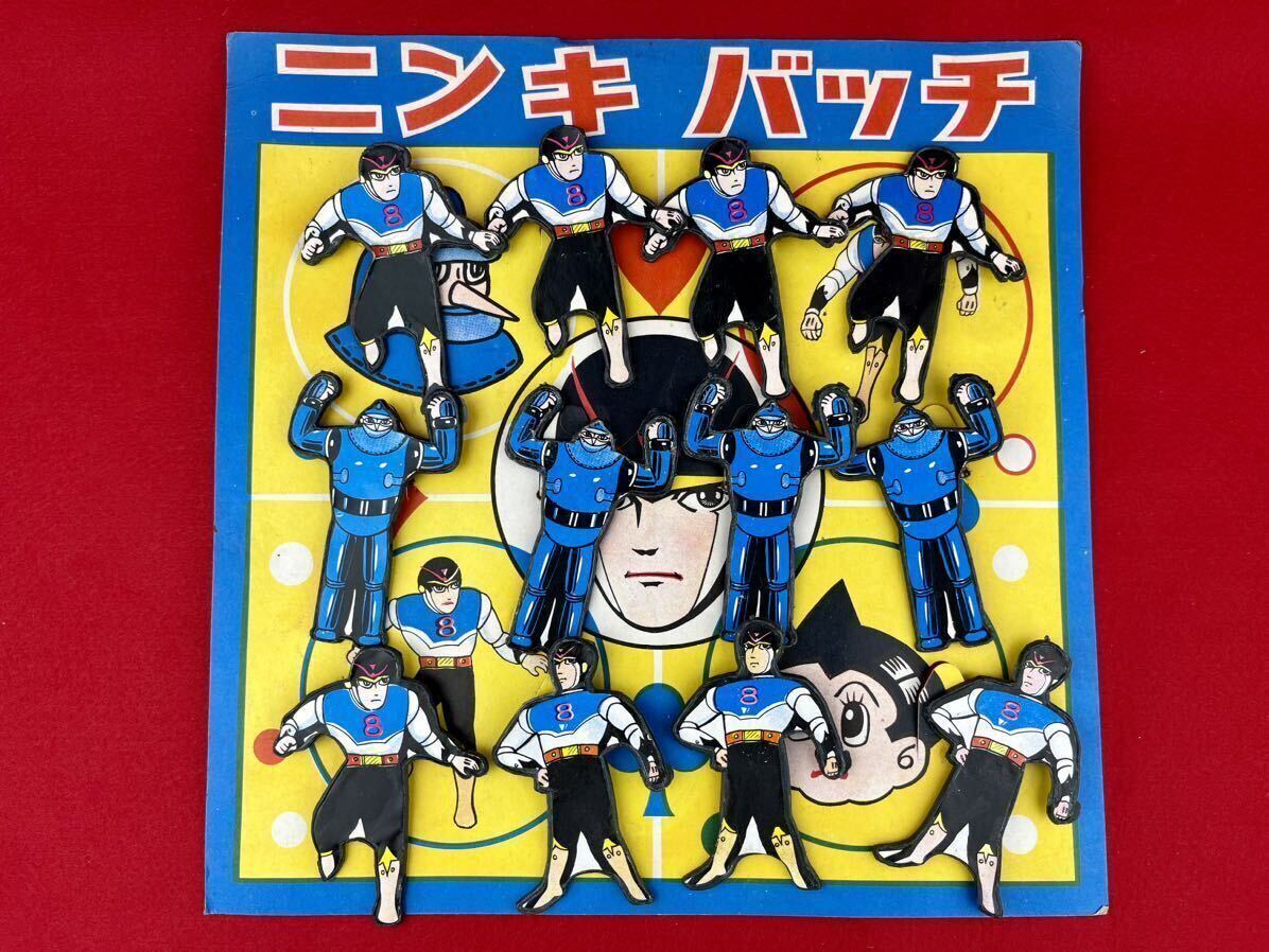  Showa Retro Tetsujin 28 number eito man popular bachi12 attaching 1960 period that time thing cheap sweets dagashi shop Pachi dead stock beautiful goods rare 