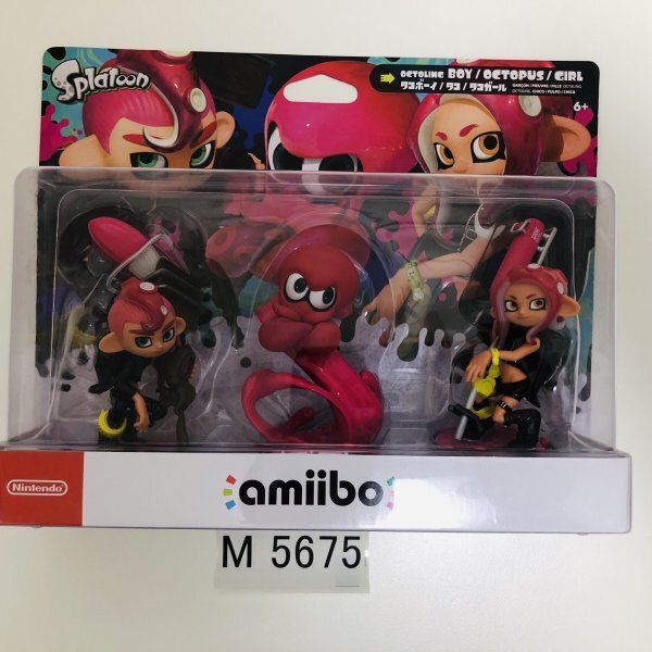 M5675 ○新品 未開封 即決○amiibo トリプルセット タコガール/タコ 