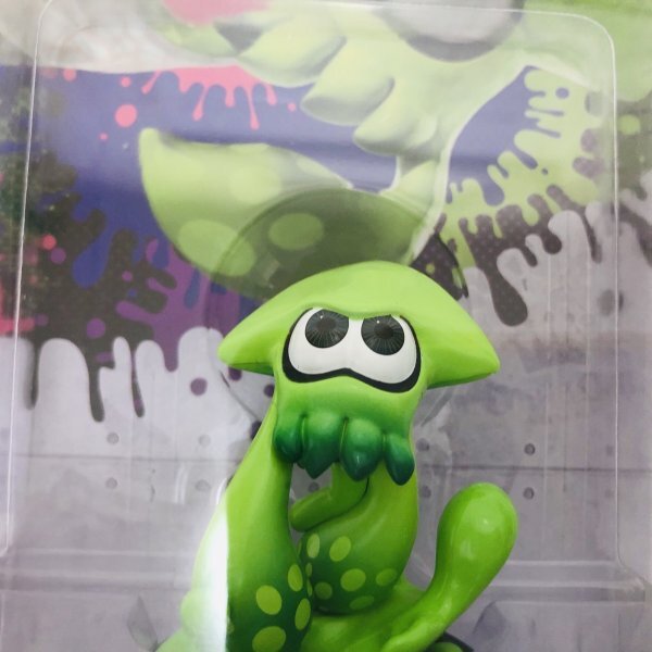 M5704 ●新品 未開封 即決●amiibo イカ (アミーボ スプラトゥーン グリーン 緑) ●Splatoon / Squid Green_画像2