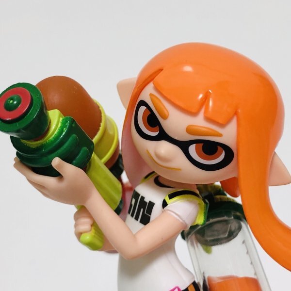 M5732 ●中古 美品 即決●amiibo インクリング (ガール オレンジ アミーボ スプラトゥーン) ●Super Smash Bros Series / Inkling Girlの画像2