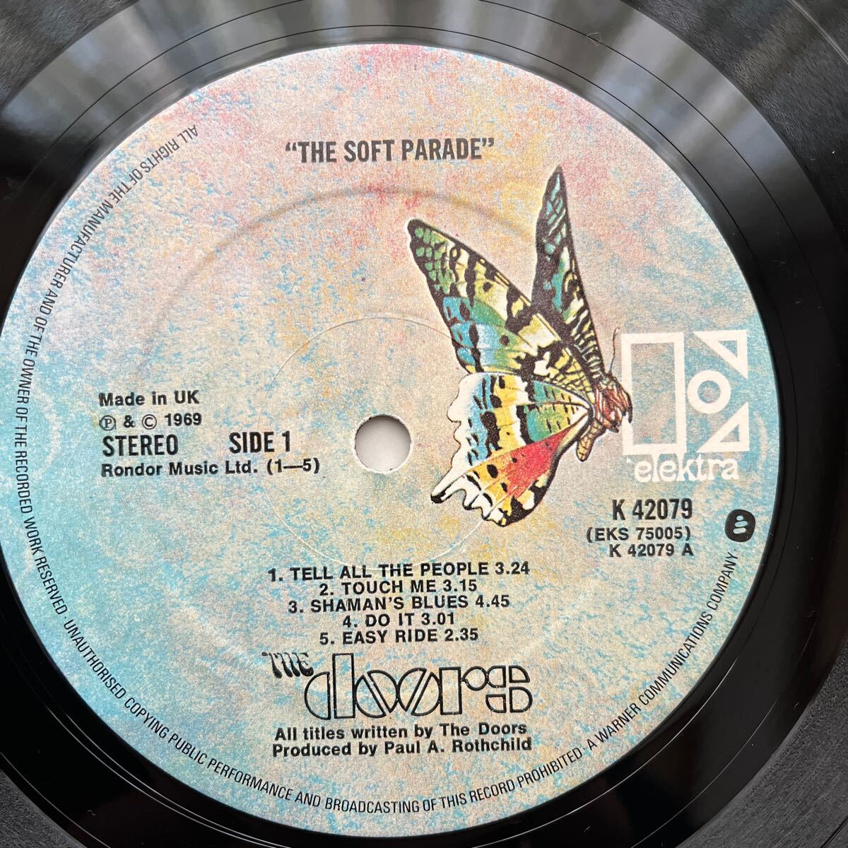 LP The Soft Parade|The Doors UK record 