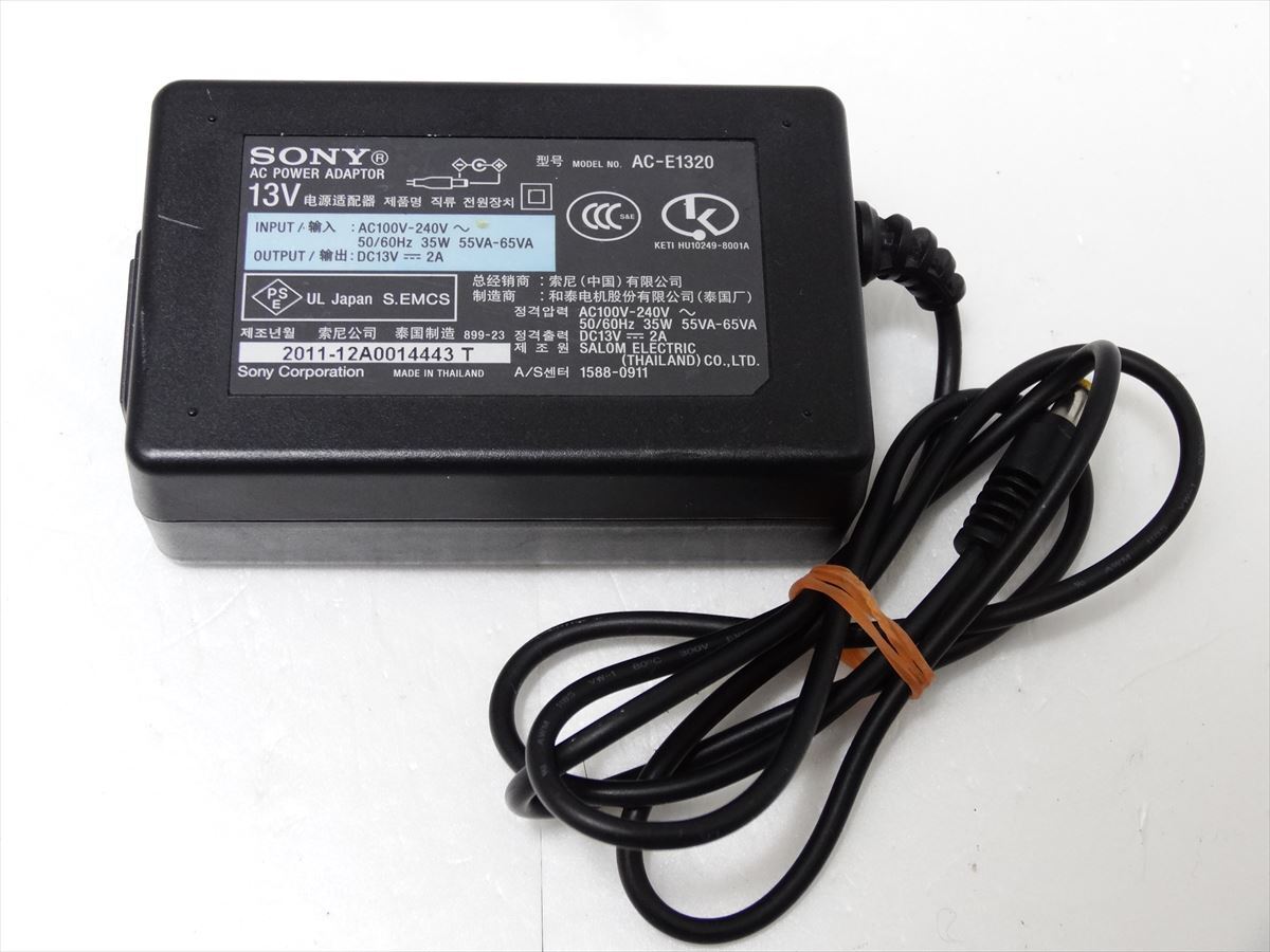 SONY оригинальный AC адаптор AC-E1320 Sony зарядное устройство 13V 2A стоимость доставки 350 иен 20111