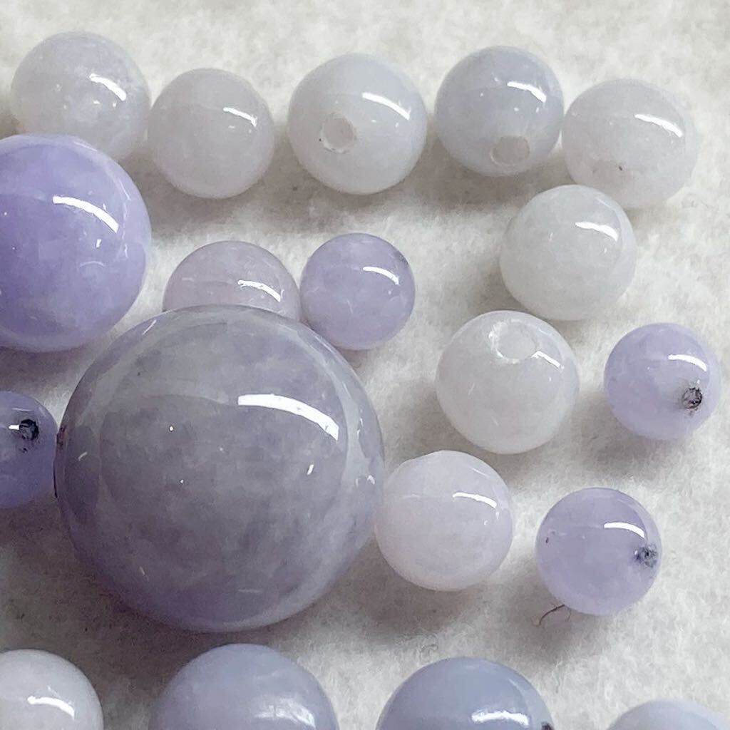 ［天然本翡翠23点おまとめ200ct］A ルース 裸石 宝石 ジュエリー jewelry ジェイダイト lavender jadite jade ヒスイ ひすい ラベンダーDI0_画像3