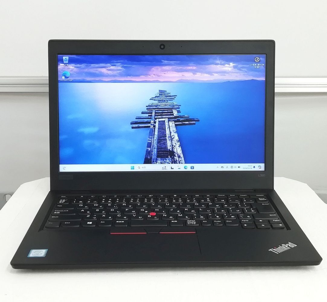 Lenovo ThinkPad L380 Core i3 8130U メモリ8GB 新品SSD M.2 SATA256GB Windows 11 Pro 64bit 即日発送 一週間返品保証【H24031518】_画像2