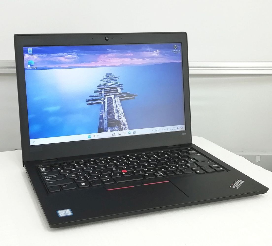 Lenovo ThinkPad L380 Core i3 8130U メモリ8GB 新品SSD M.2 SATA256GB Windows 11 Pro 64bit 即日発送 一週間返品保証【H24031518】_画像1