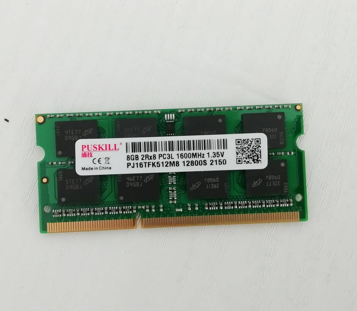 ■複数品【未使用品】PUSKILL 8GB 2枚セット ノートパソコン用メモリ PC3L‐12800S DDR3 1600MHz 1.35V対応 ゆうパケット発送【H24022728】_画像3