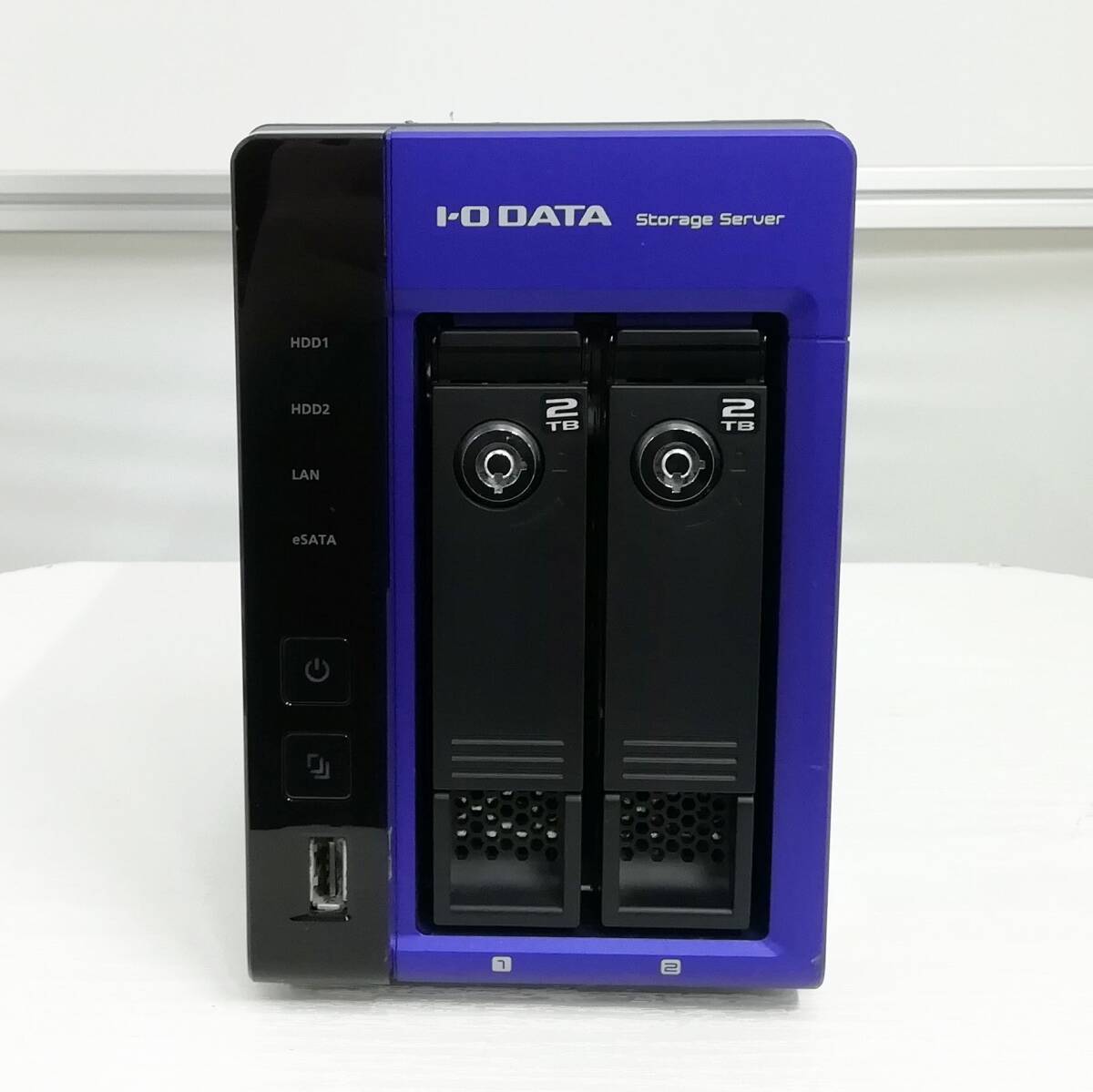 ■I・O DATA LAN DISK Storage Server HDL-Z2WM4C2 HDL-Z2WMC2シリーズ 2ドライブ NAS 2ベイ HDDなし 鍵なし ジャンク 【H24030506】_画像2