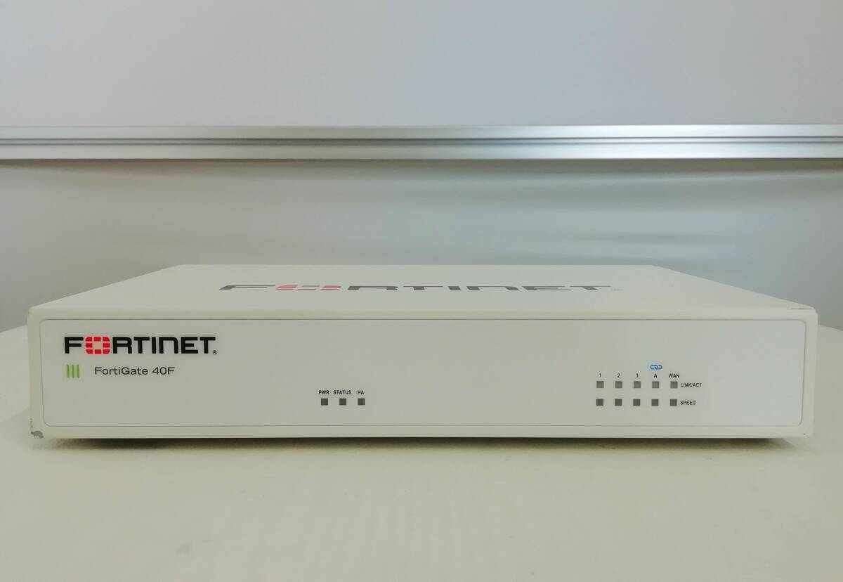 【ライセンス期限 2028-04-01】FORTINET Fortigate 40F (FG-40F) UTM ファームウェアv6.2.7 build1190(GA) AC付 初期化済【H24032611】の画像2