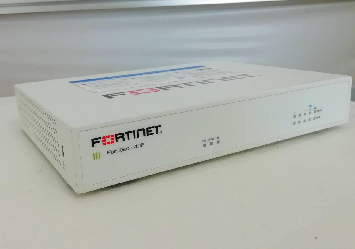 【ライセンス期限2026-02-19】FORTINET Fortigate 40F (FG-40F) UTM ファームウェア6.4.3 build1778(GA) AC付 初期化済 即納【H24032609】の画像1