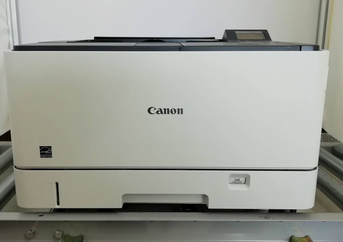 【印刷OK】Canon/キヤノン A3 モノクロ レーザー プリンター Satera LBP441 印刷枚数87384枚 中古トナー付 一週間返品保証【H24032712】の画像2