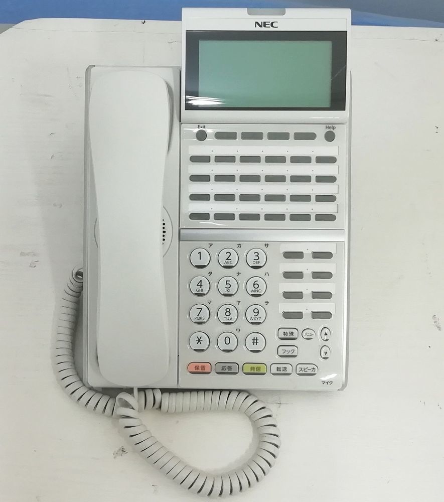 NEC DT400シリーズ UNIVERGE 32ボタン標準電話機 DTZ-32DLK-2D(WH)ｘ10台セット 通電確認のみ 即日発送 ジャンク【H24010414】_画像6