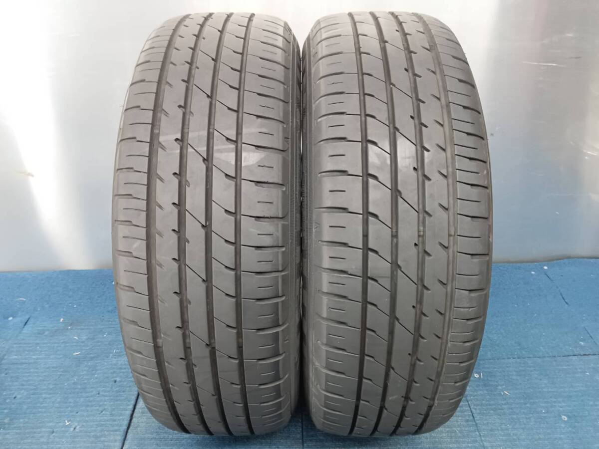 ★8分山★18年製★ ダンロップENASAVE RV504 195/60R16 社外ホイール 16×6.5J +48 5H-100 4本セット ウィッシュ・レガシィ等 E428の画像9