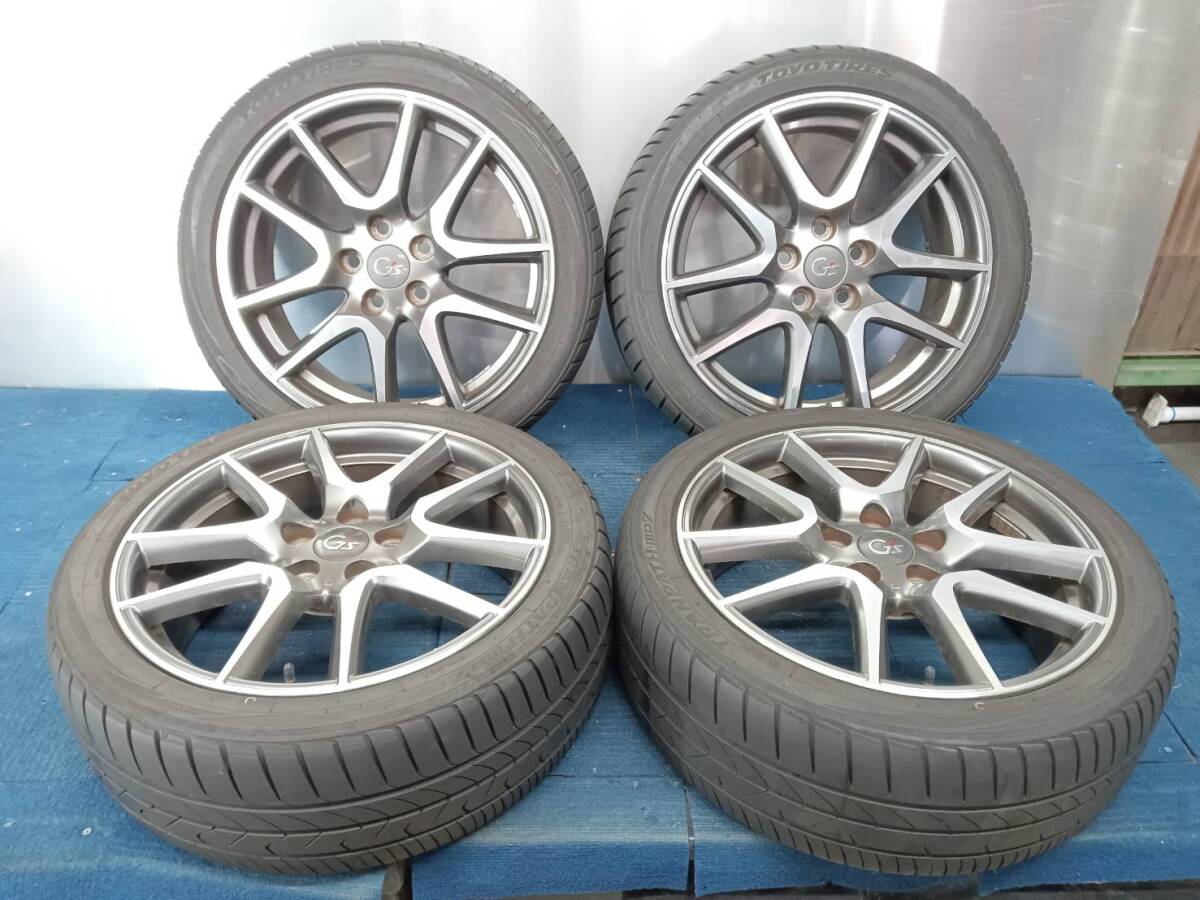 ★7-7.5分山★22年製★ トーヨーTRANPATH mp7 215/45R18　トヨタ 70系ヴォクシー純正 G‘sバージョン 18×7J +48 5H-114.3 4本セット　E437_画像1