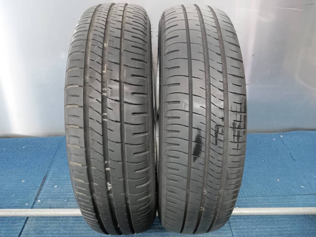 ★7-8分山★19.20.22年製★ ダンロップENASAVE EC204 155/65R14 スズキ純正ホイール 14×4.5J +50 4H-100 4本セット E542の画像9