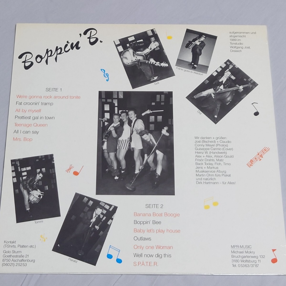 名盤！BOPPIN' B / bee bop/LP//ロカビリーサイコビリーネオロカパンクロックンロール_画像2