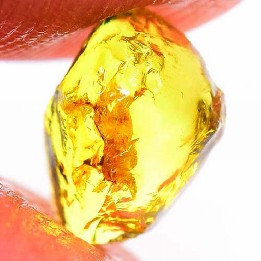 【世界の原石:イエローマリガーネット 1.50ct:9405】非加熱 マリ共和国産 Natural Yellow Mali Garnet Rough 鉱物 宝石 標本 jewelry Mali_画像1