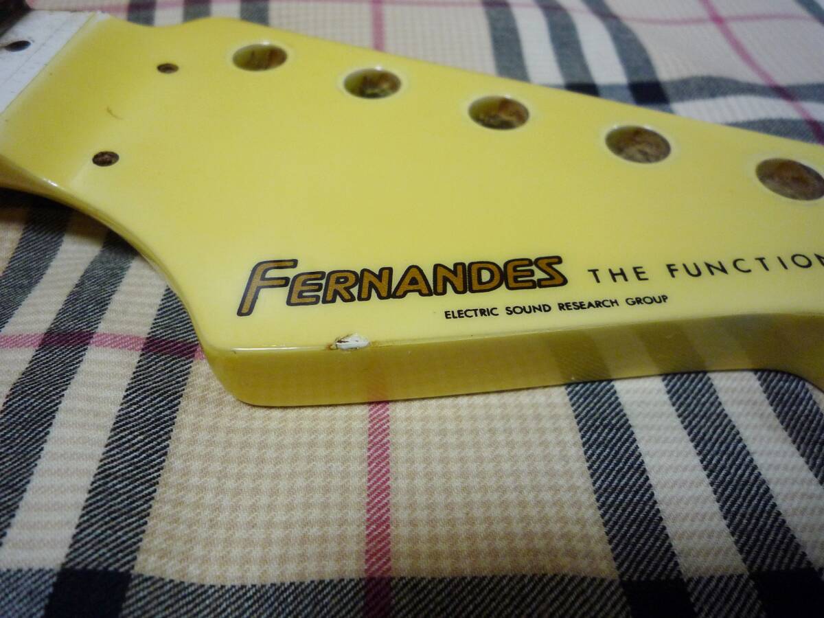 1985年製 FERNANDES FST-85 Long Scale 22F Neck White Stratocaster Type フェルナンデス ストラト タイプ FRT NUT仕様の画像8